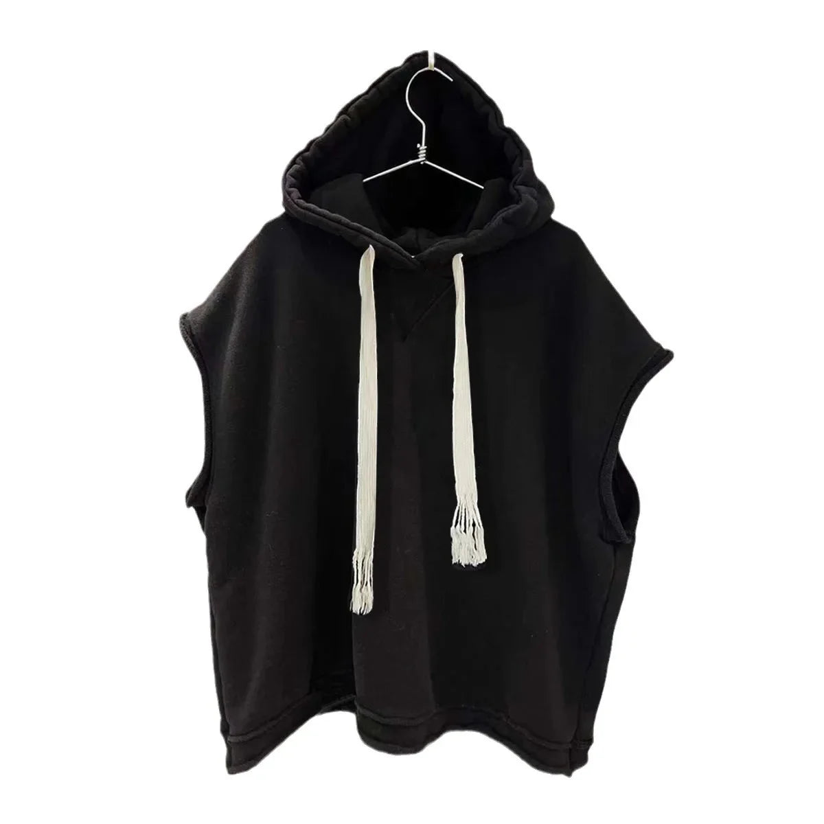 Solid Color New Men's Tank Tops Vest Sleeveless Tees for Male Hooded Man Vests Tops Hip Hop Men Tank Top