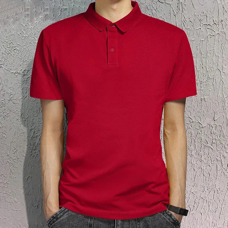 Men's Women's Casual Shirt Short Sleeve Solid Color Casual Polyester Summer Work Clothes