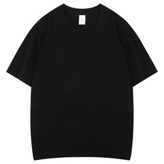 Cotton High Quality Unisex T-shirt 100% Cotton Summer Oversized Men's T-shirt Round Neck Solid Color Blank T-shirt for Men