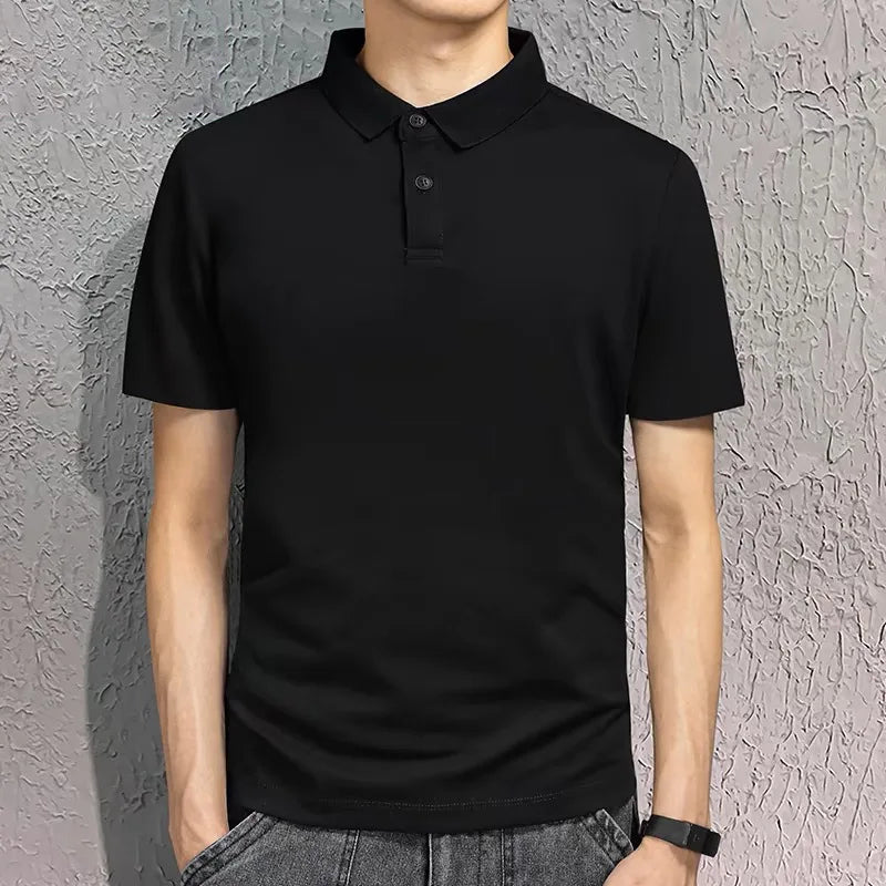 Men's Women's Casual Shirt Short Sleeve Solid Color Casual Polyester Summer Work Clothes