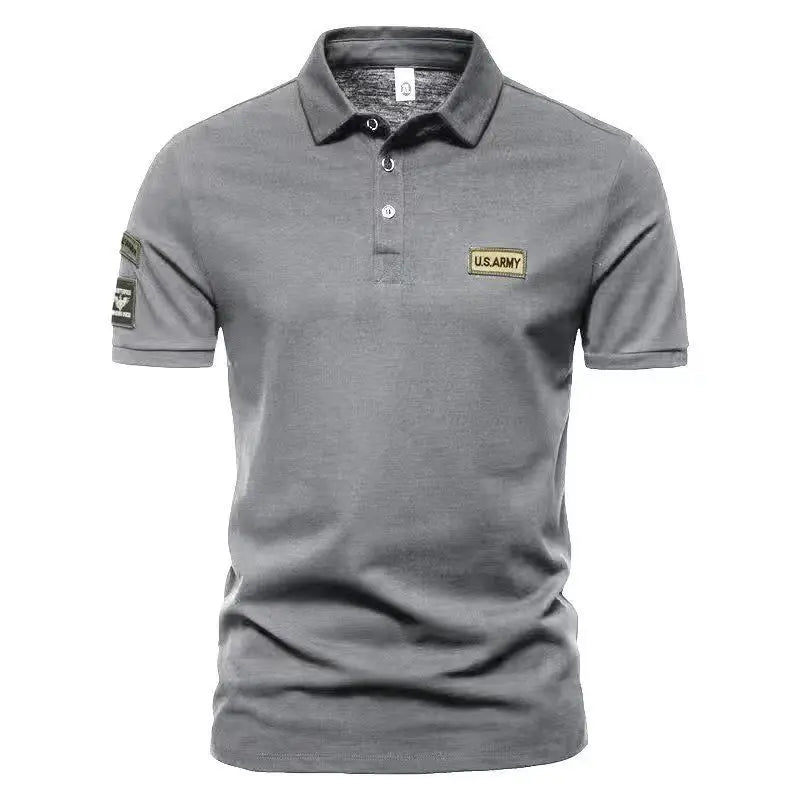 Summer New Collar Sport Men's Polo Shirt Fashionable and Casual Men's Short Sleeved T-shirt