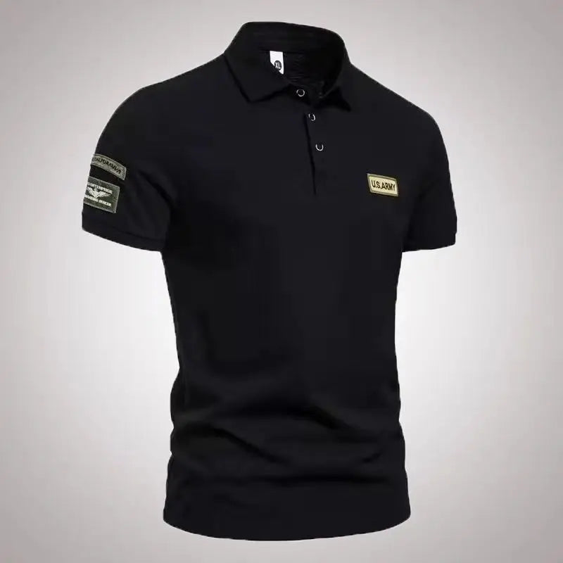 Summer New Collar Sport Men's Polo Shirt Fashionable and Casual Men's Short Sleeved T-shirt