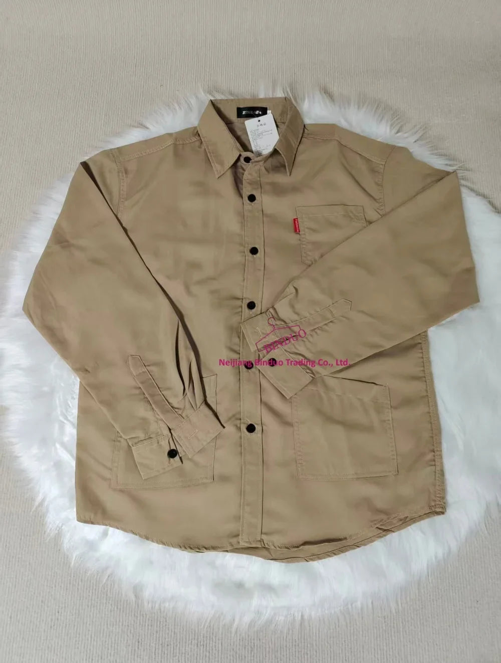 Pockets Button Handsome Turn-down Collar Men's Shirts Spring Summer Thin Fashion Casual Comfortable Loose Men's Clothing