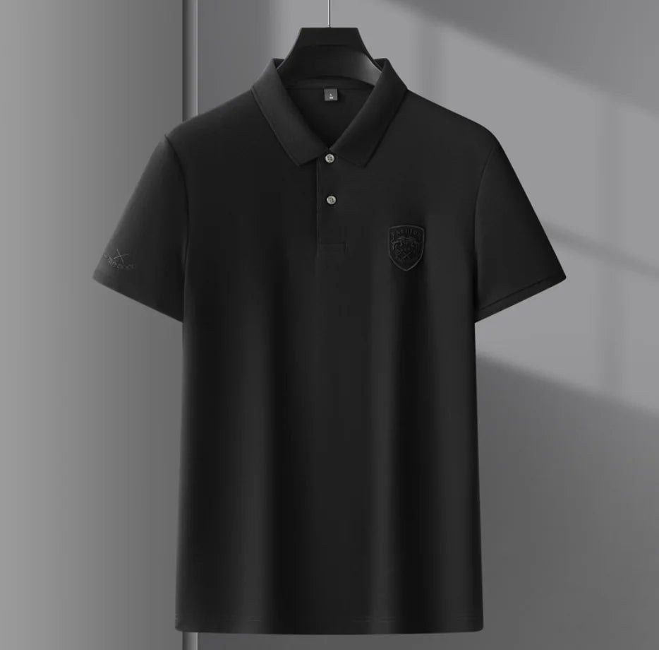 Summer Short-sleeved Polo Shirt Half-sleeved T-shirt Regular Shoulder Men's T-shirt Turnaround Shirt