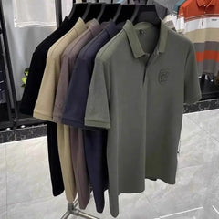 Summer Short-sleeved Polo Shirt Half-sleeved T-shirt Regular Shoulder Men's T-shirt Turnaround Shirt