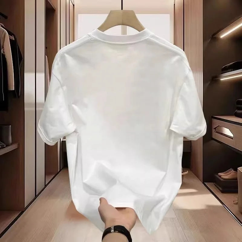 Heavy-weight High-end American-style Short-sleeved Men's T-shirt Popular Loose Summer Men's Top