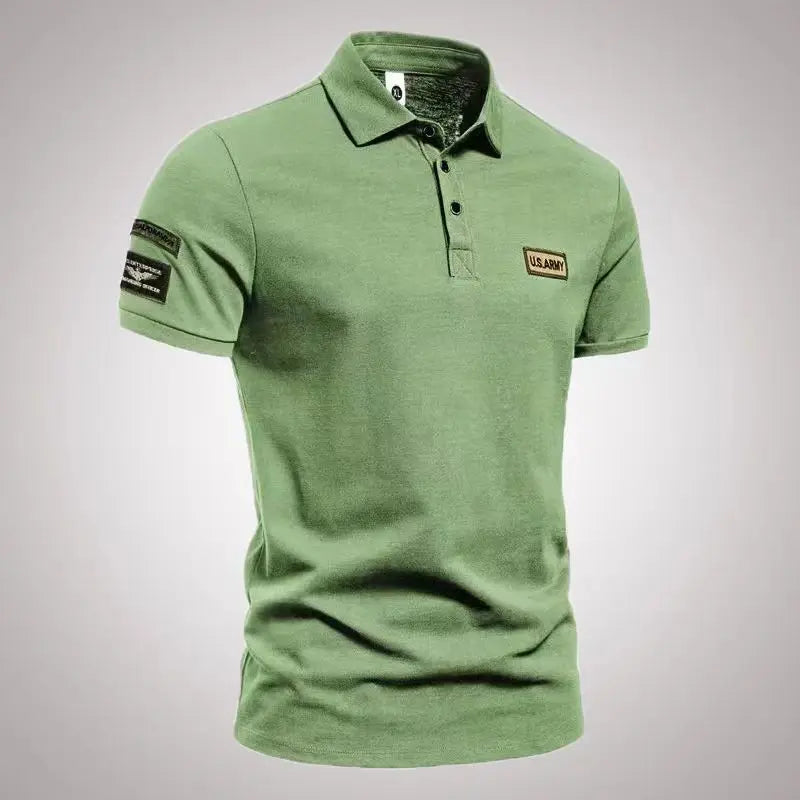 Summer New Collar Sport Men's Polo Shirt Fashionable and Casual Men's Short Sleeved T-shirt