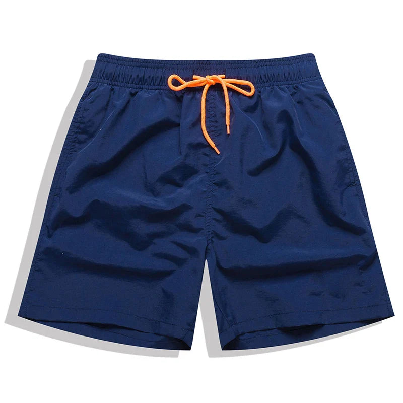 Datifer Brand Summer Men Shorts Fashion Nylon Solid Mesh Liner Drawstring For Swimsuits Male Surf Sports Shorts