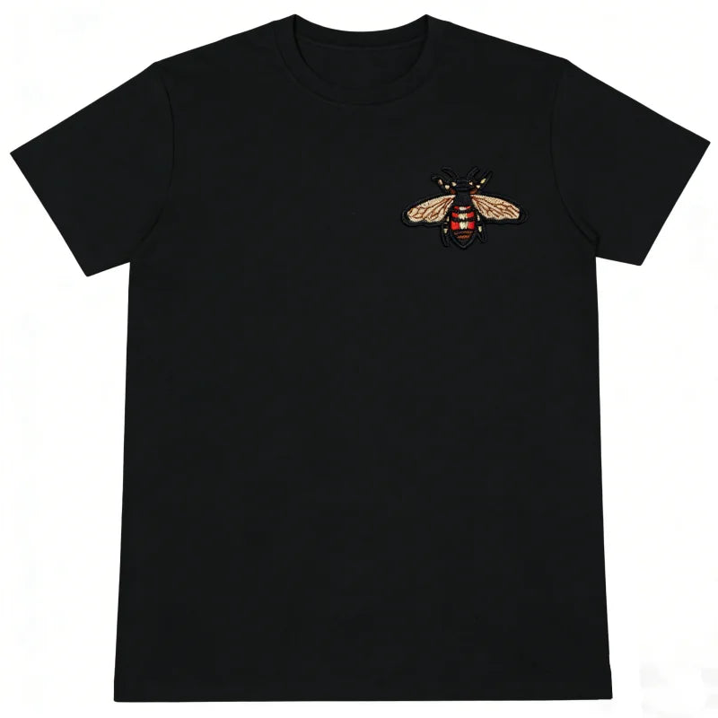 Cotton Embroidery Insect Short-sleeved T-shirt Distinctive Trendy Cotton T-shirt for Boys