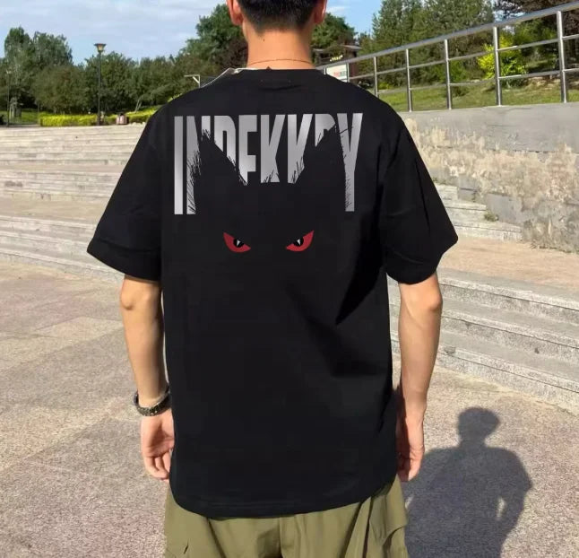 New American Style Trendy Brand Letter Printed Short-sleeved Men's T-shirt Summer Cotton Loose Casual Top for Men