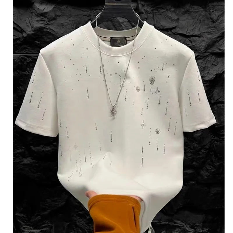 Cotton Men's Round Neck Custom Printed T-Shirt High QualityBulk Woven Blank Plain T-Shirt for Men