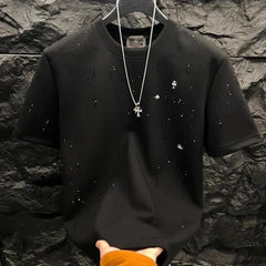 Cotton Men's Round Neck Custom Printed T-Shirt High QualityBulk Woven Blank Plain T-Shirt for Men