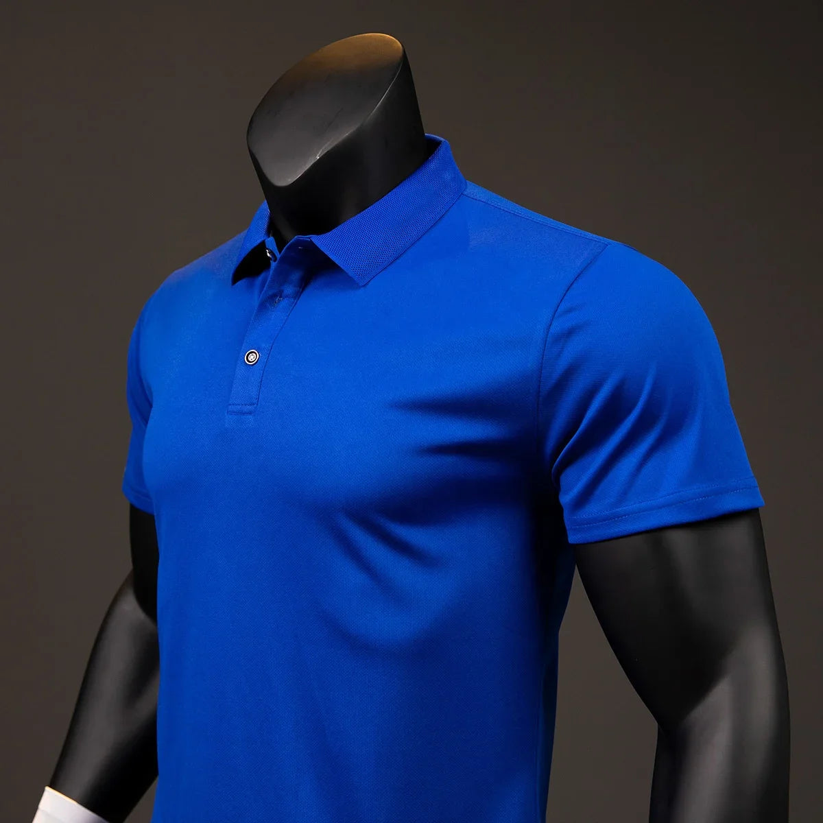 New Collection Quick Dry Polo Men's Spring Outdoor Sports Breathable Antibacterial Micro Elastic Short Sleeve Shirts