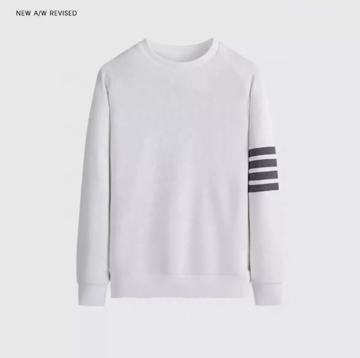 Waffley Men's Sweatshirt Spring and Autumn New Men's Crewneck Pullover Loose Sweatshirt Top Trendy Long Sleeve T-shirt