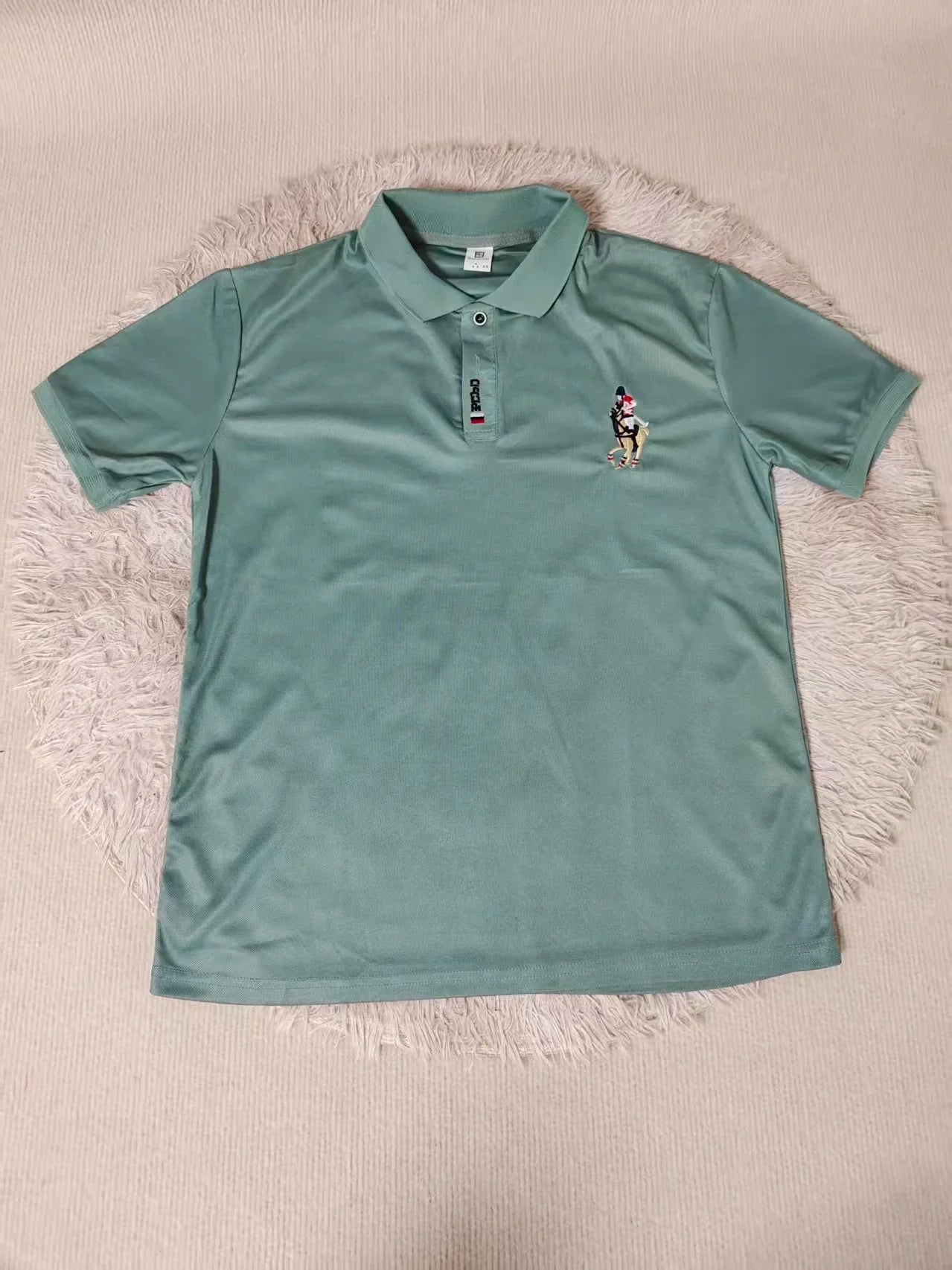 Summer Men's Short Sleeve T-shirt Embroidery Casual Turndown POLO Shirt Young and Middle-aged Men's Plus Size T-shirts