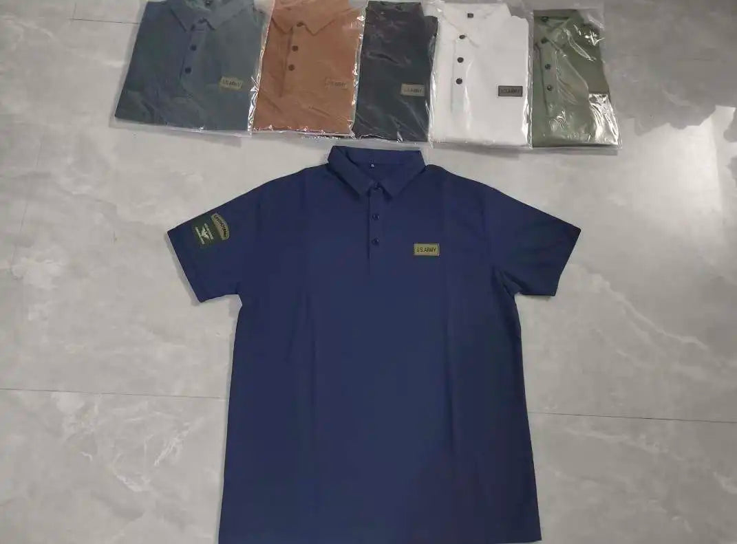 Summer New Collar Sport Men's Polo Shirt Fashionable and Casual Men's Short Sleeved T-shirt