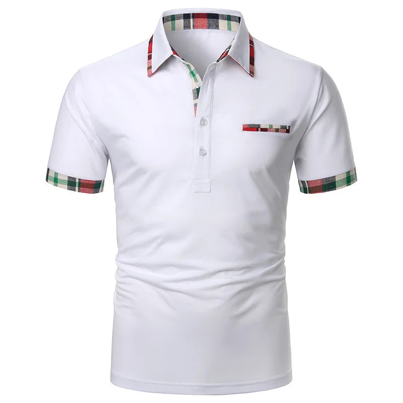 New Plus Size Men's Casual Fashion Printed Polo Shirt - Short Sleeve Lapel T-Shirt