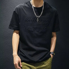 Three-dimensional Printing Short Sleeve T-shirt Men's Summer Loose Fashion Ice Silk Thin Breathable Casual T-shirt Men