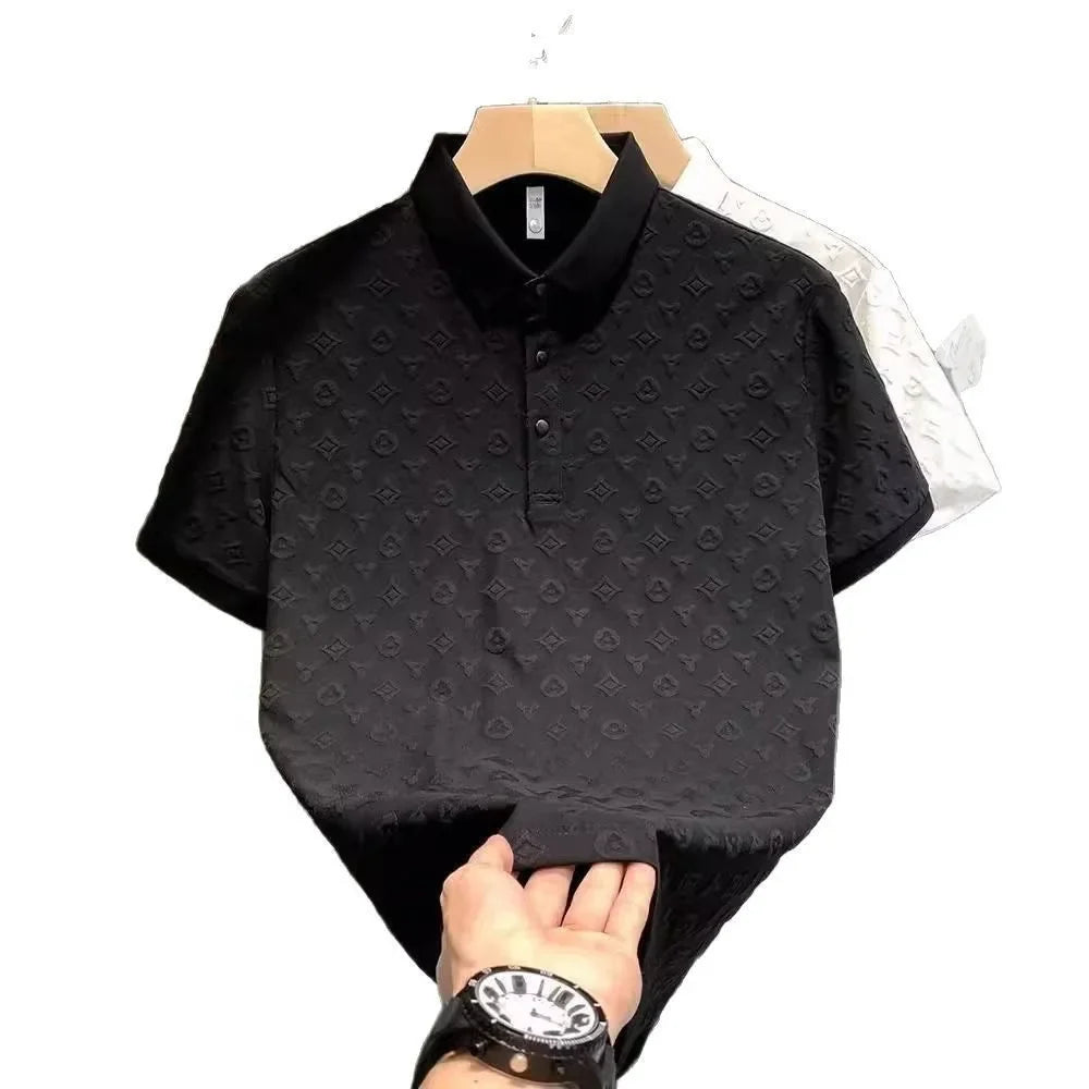 Summer Short-sleeved Polo Shirt Men's High-end Sense Casual Half-sleeved T-shirt with Top