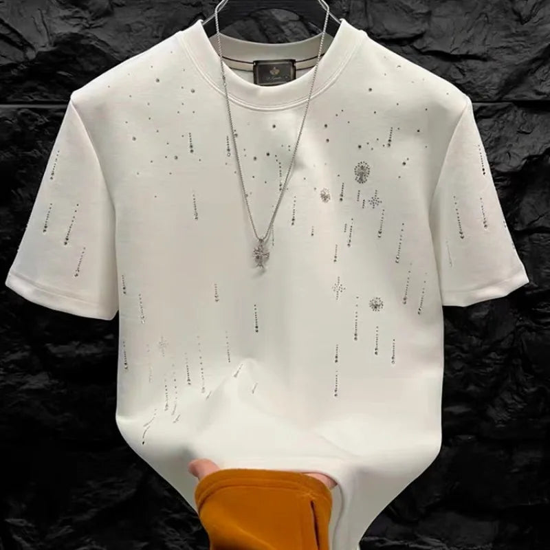 Cotton Men's Round Neck Custom Printed T-Shirt High QualityBulk Woven Blank Plain T-Shirt for Men