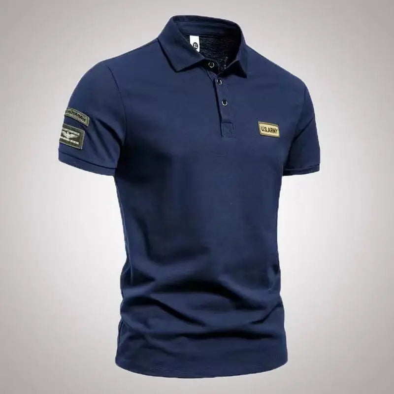 Summer New Collar Sport Men's Polo Shirt Fashionable and Casual Men's Short Sleeved T-shirt