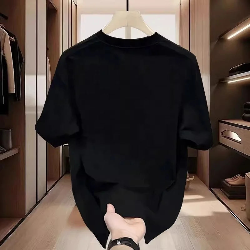 Heavy-weight High-end American-style Short-sleeved Men's T-shirt Popular Loose Summer Men's Top