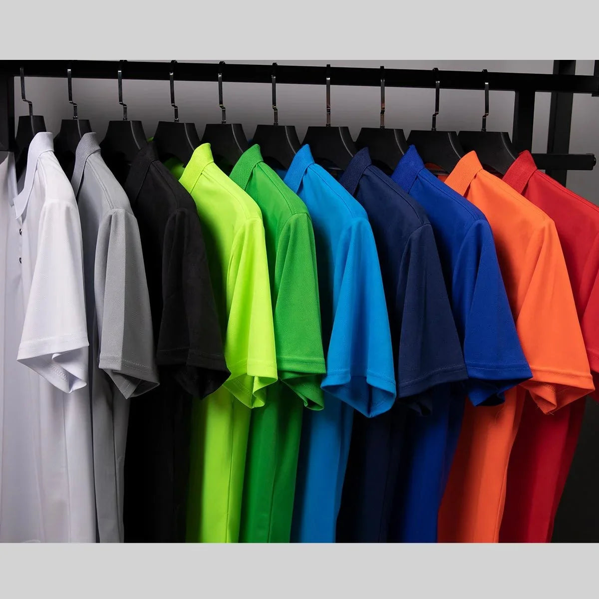 New Collection Quick Dry Polo Men's Spring Outdoor Sports Breathable Antibacterial Micro Elastic Short Sleeve Shirts