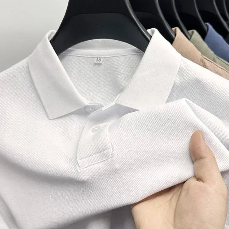 Men's Women's Casual Shirt Short Sleeve Solid Color Casual Polyester Summer Work Clothes