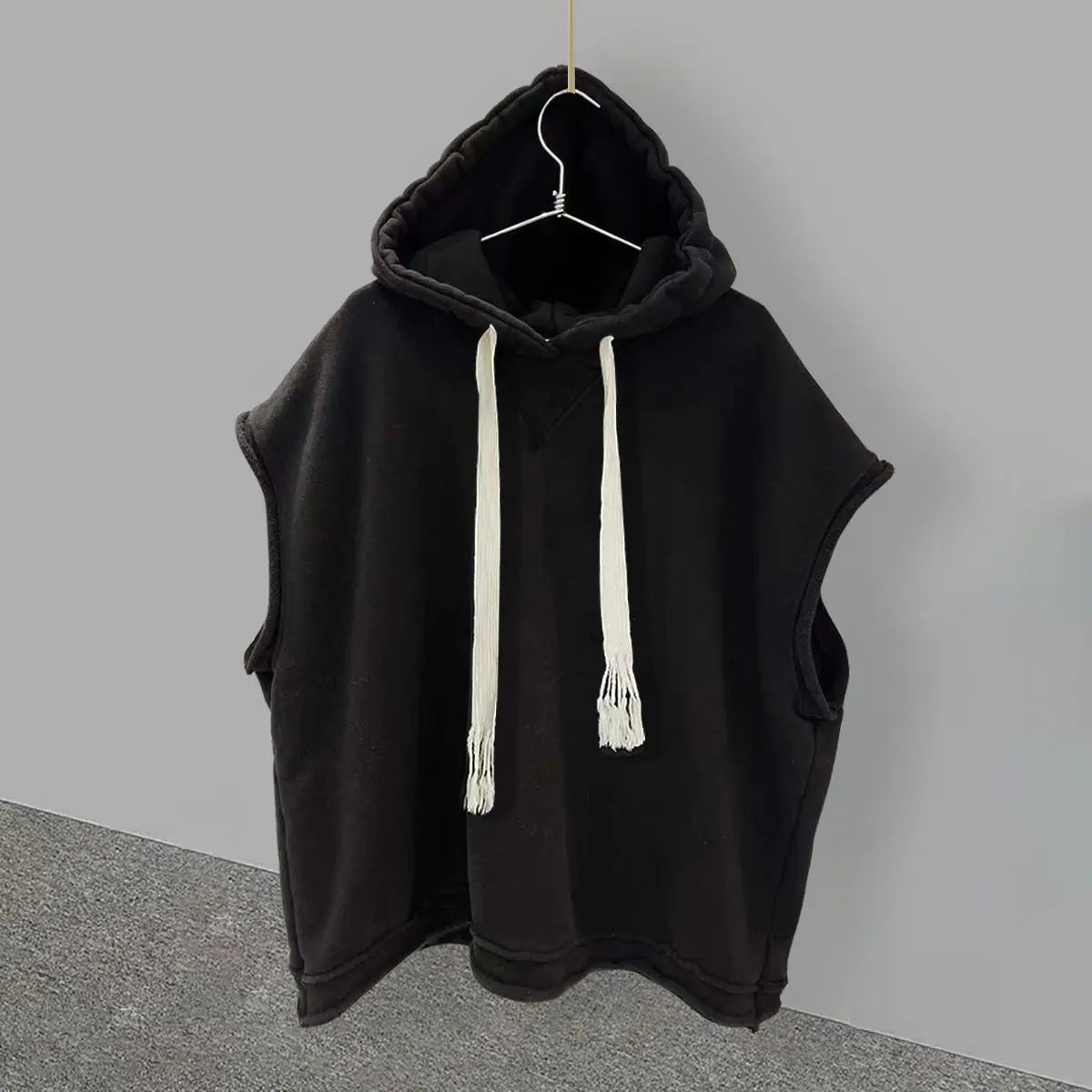 Solid Color New Men's Tank Tops Vest Sleeveless Tees for Male Hooded Man Vests Tops Hip Hop Men Tank Top