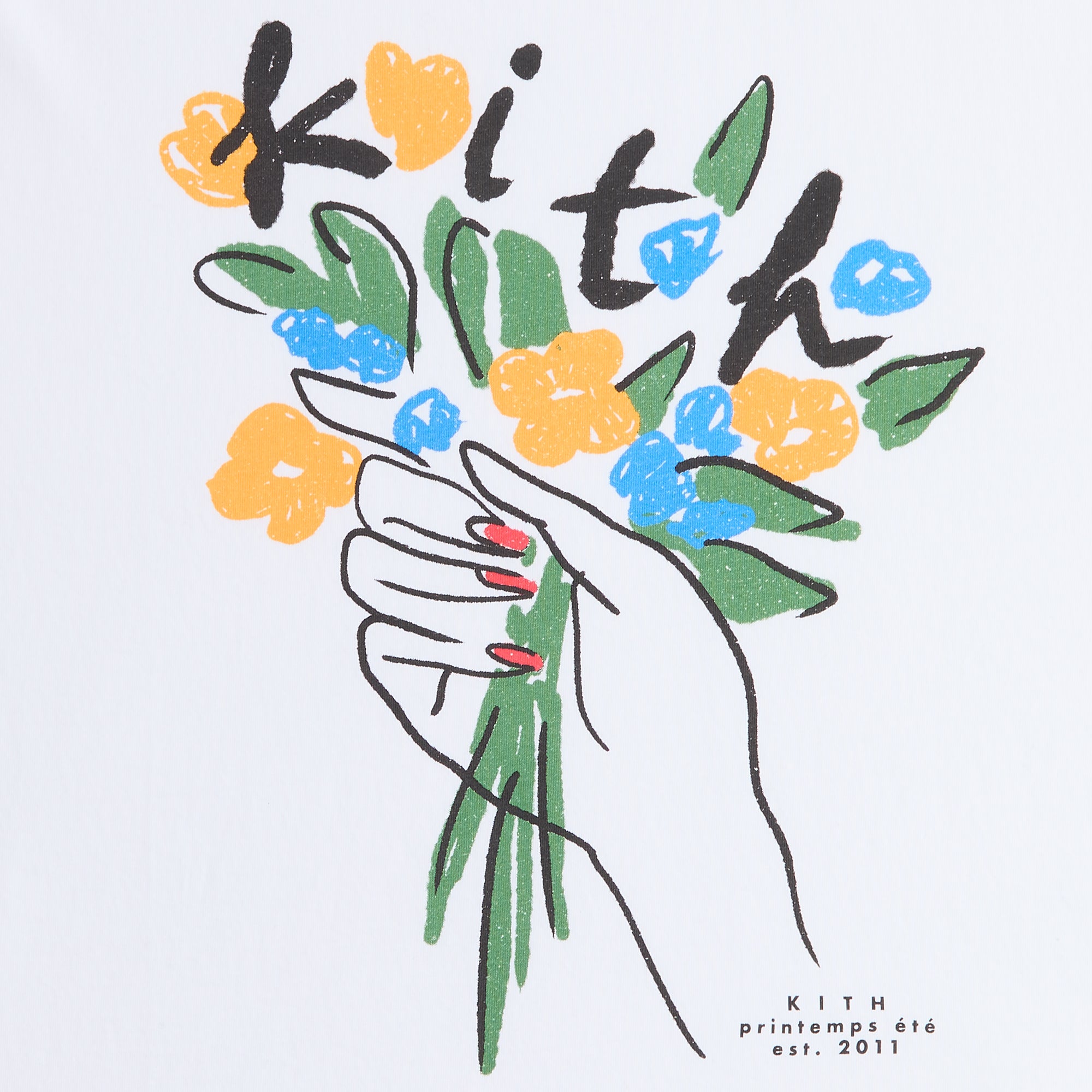 Kith Flowers Tee - White