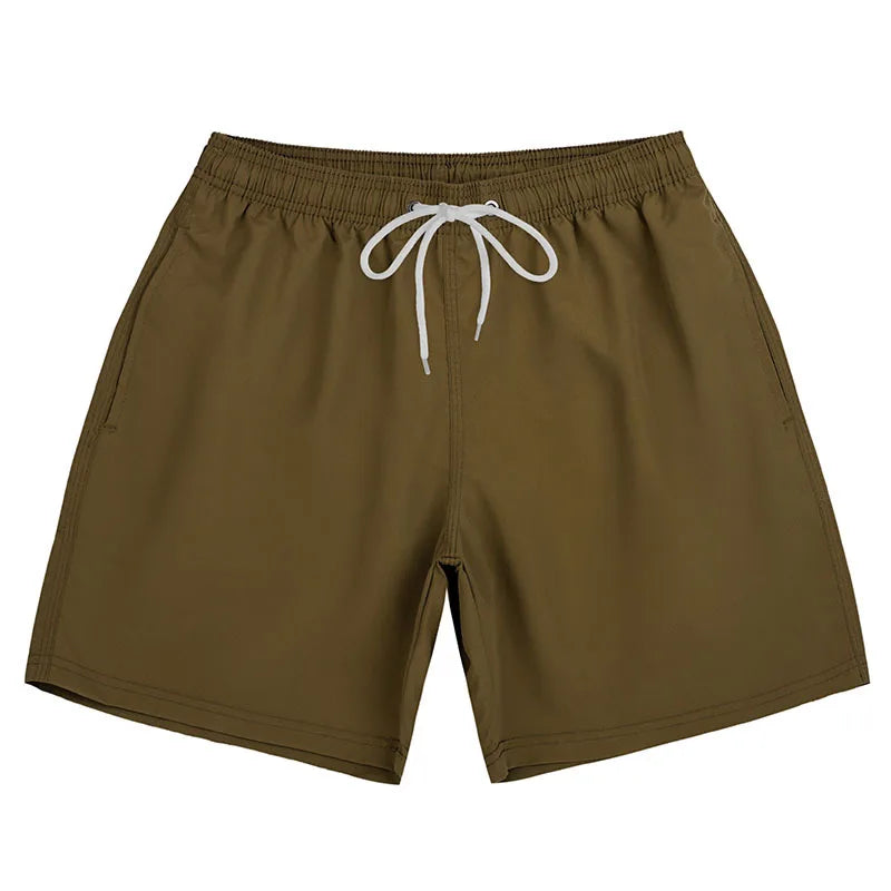 Men's Summer Low Waist Swim Trunks Quick Dry Breathable Beach Vacation Surfing Swimwear