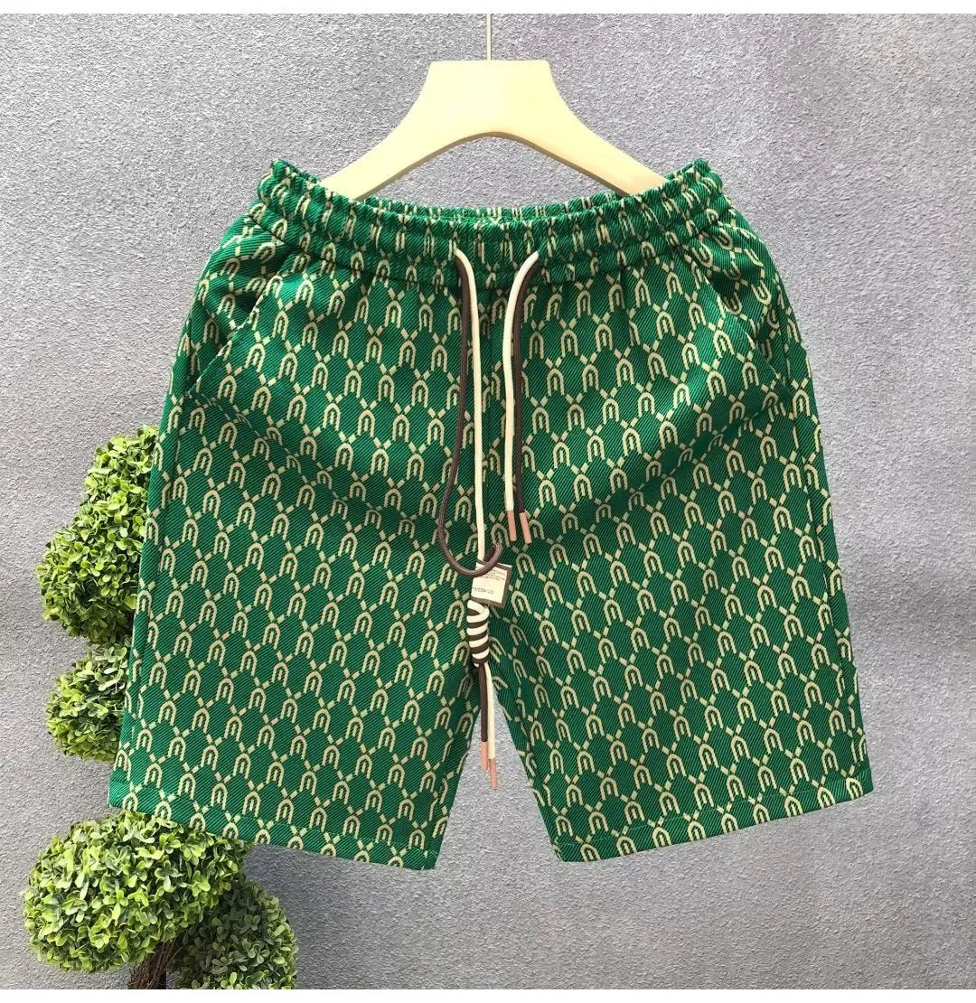 High End Fashion Shorts Men's Summer Fashion Brand Multifunctional Shorts Men's Beach Casual Flower Shorts