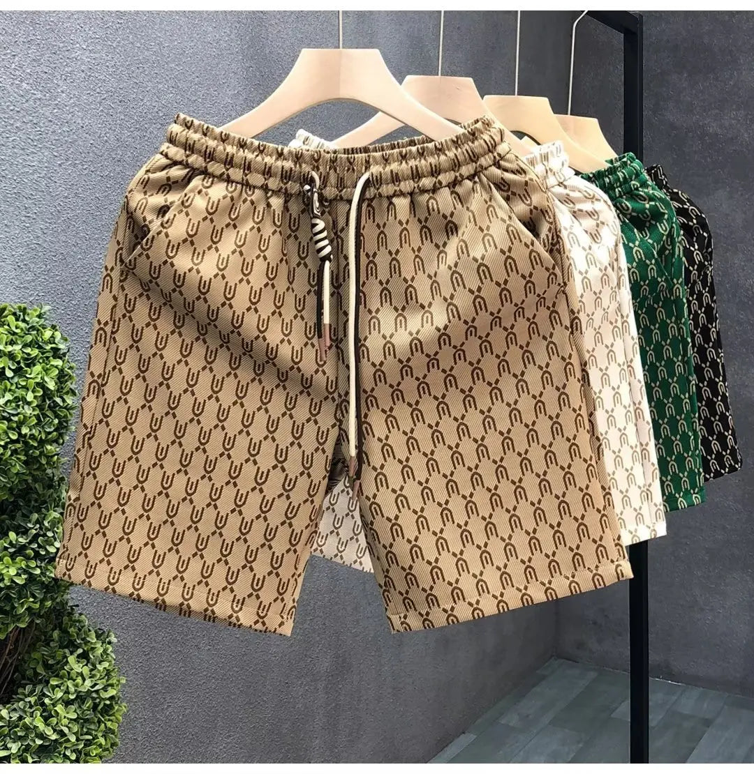 High End Fashion Shorts Men's Summer Fashion Brand Multifunctional Shorts Men's Beach Casual Flower Shorts