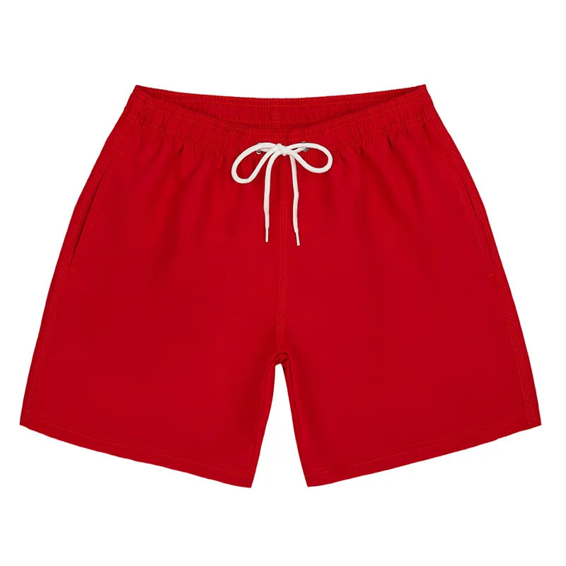 Men's Summer Low Waist Swim Trunks Quick Dry Breathable Beach Vacation Surfing Swimwear
