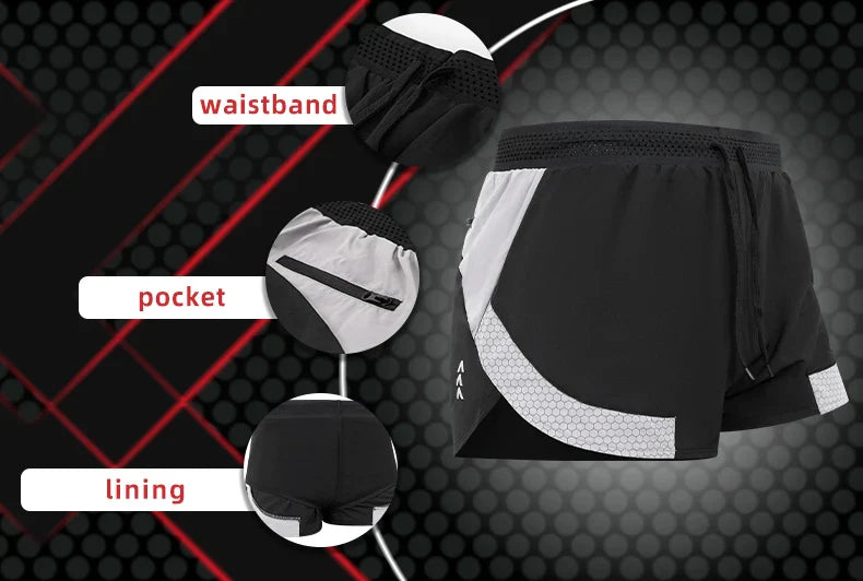 Men's Solid Drawstring Waist Pocket Shorts, Regular Fit Casual Breathable Quick Drying Swimming Shorts, Men's Bottoms for Summer