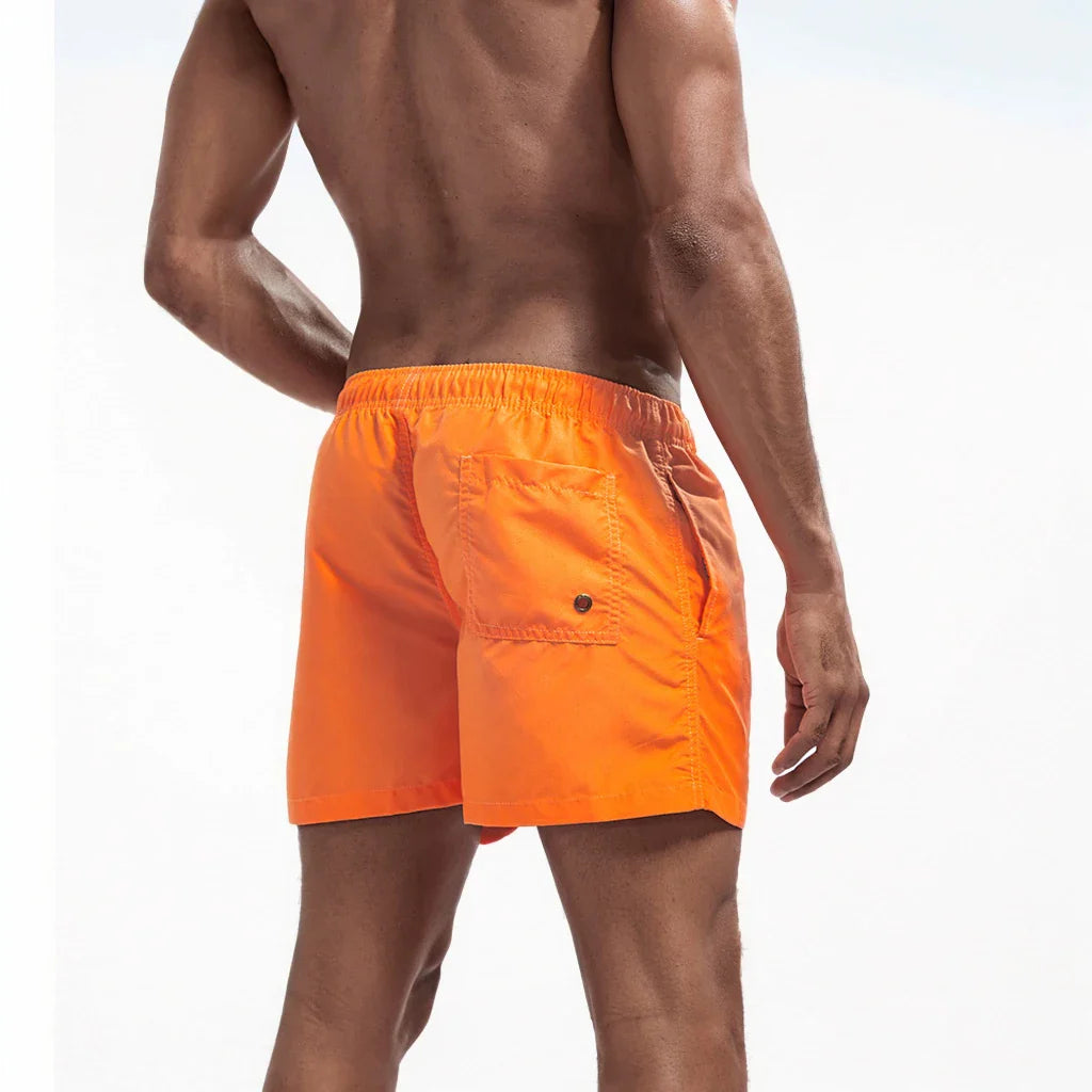Men's Swim Shorts Swim Trunks Quick Dry Board Shorts Bathing Suit Breathable Drawstring With Pockets for Surfing Beach Summer