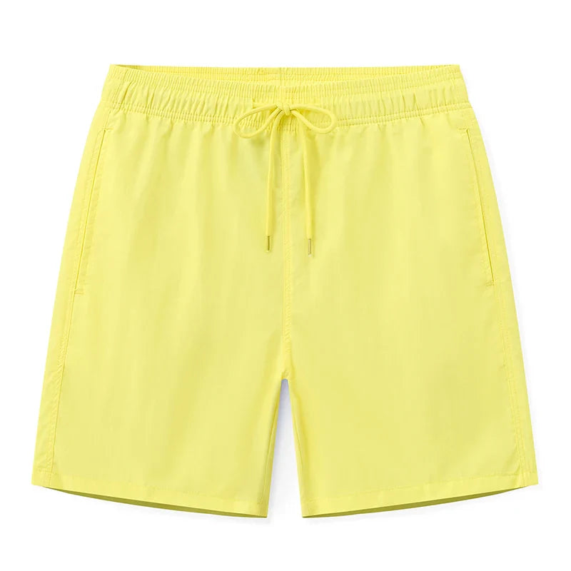 Datifer Brand Summer Men Shorts Fashion Nylon Solid Mesh Liner Drawstring For Swimsuits Male Surf Sports Shorts