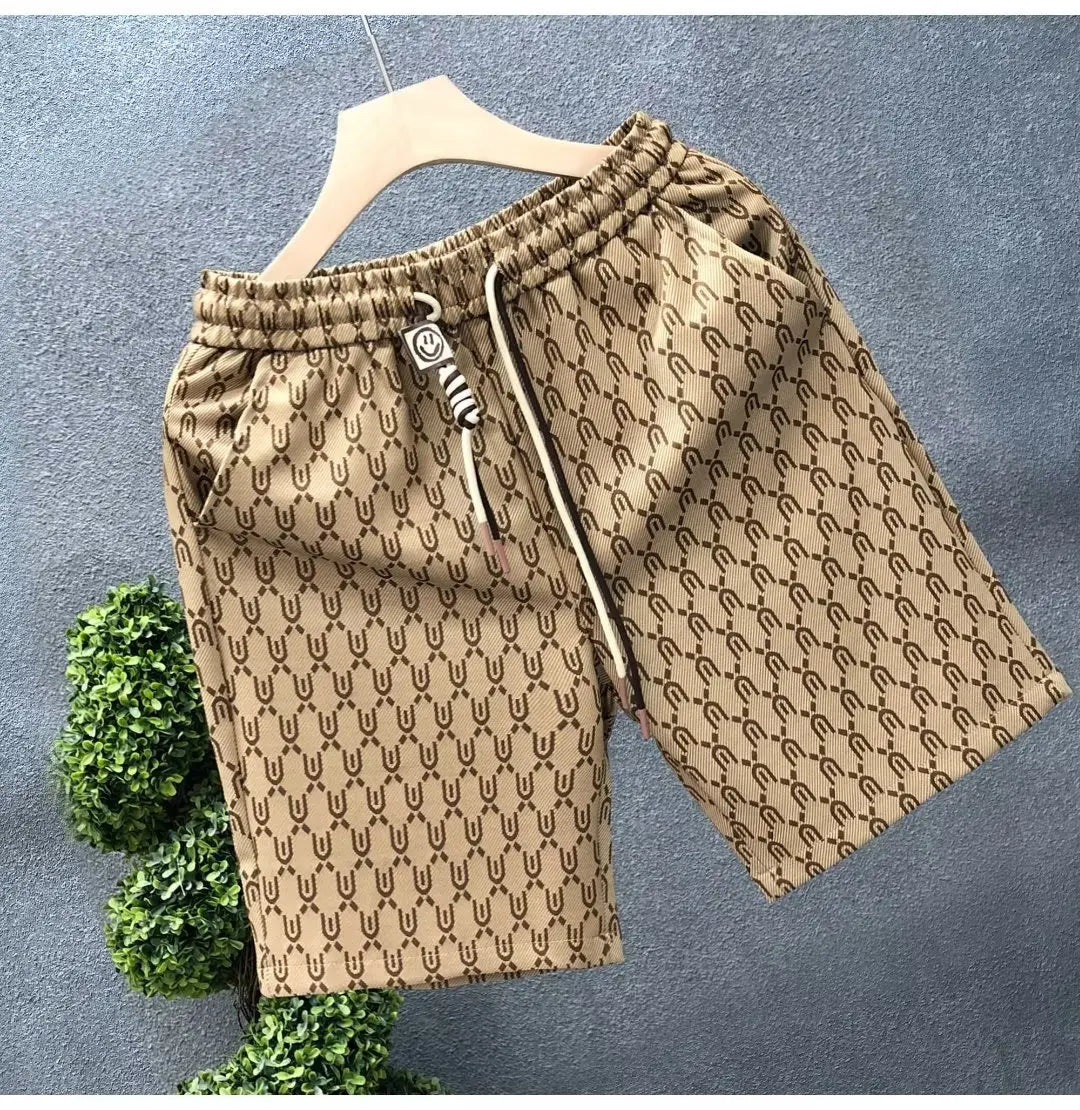 High End Fashion Shorts Men's Summer Fashion Brand Multifunctional Shorts Men's Beach Casual Flower Shorts