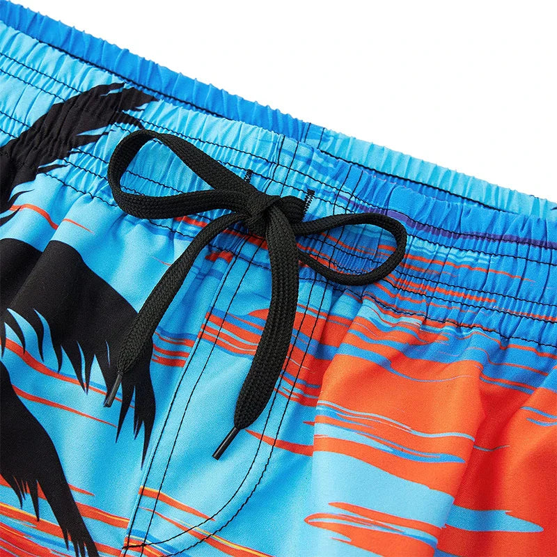 Paint & Animals Design Beach Shorts Pants Swimsuit Tropical Summer Casual Mens Swim Trunks 3D Print Board Shorts Cool Ice Shorts Pants