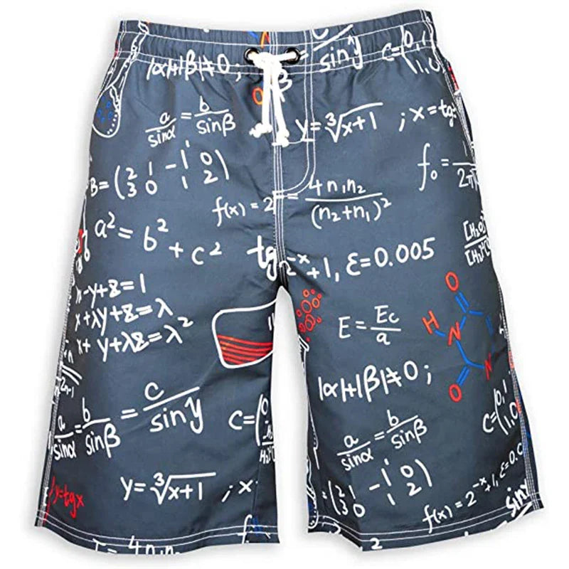 Men Board Shorts Summer Quick Dry Beach Shorts Swimsuit Woman homme Fashion Swim Trunks 3D Printed Bermuda Surf Ice Shorts