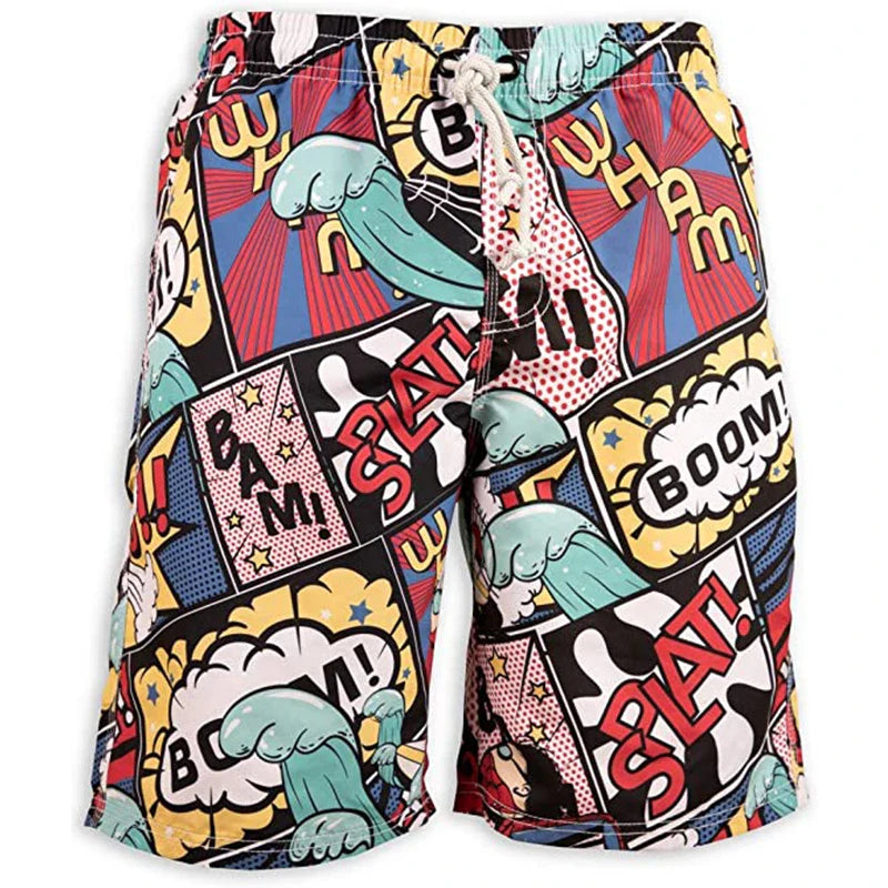 Men Board Shorts Summer Quick Dry Beach Shorts Swimsuit Woman homme Fashion Swim Trunks 3D Printed Bermuda Surf Ice Shorts