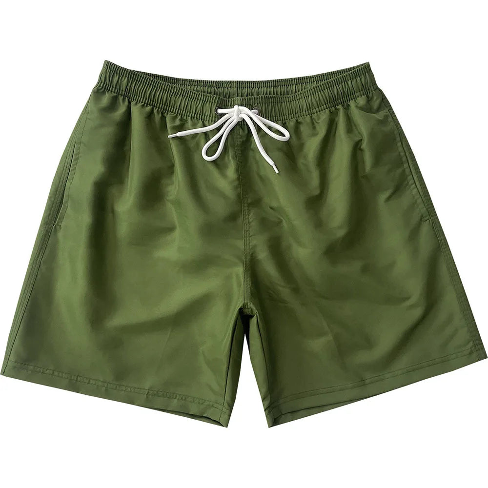 Men's Summer Low Waist Swim Trunks Quick Dry Breathable Beach Vacation Surfing Swimwear