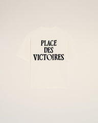 White Cotton Place Des Victoires Print T-shirt
