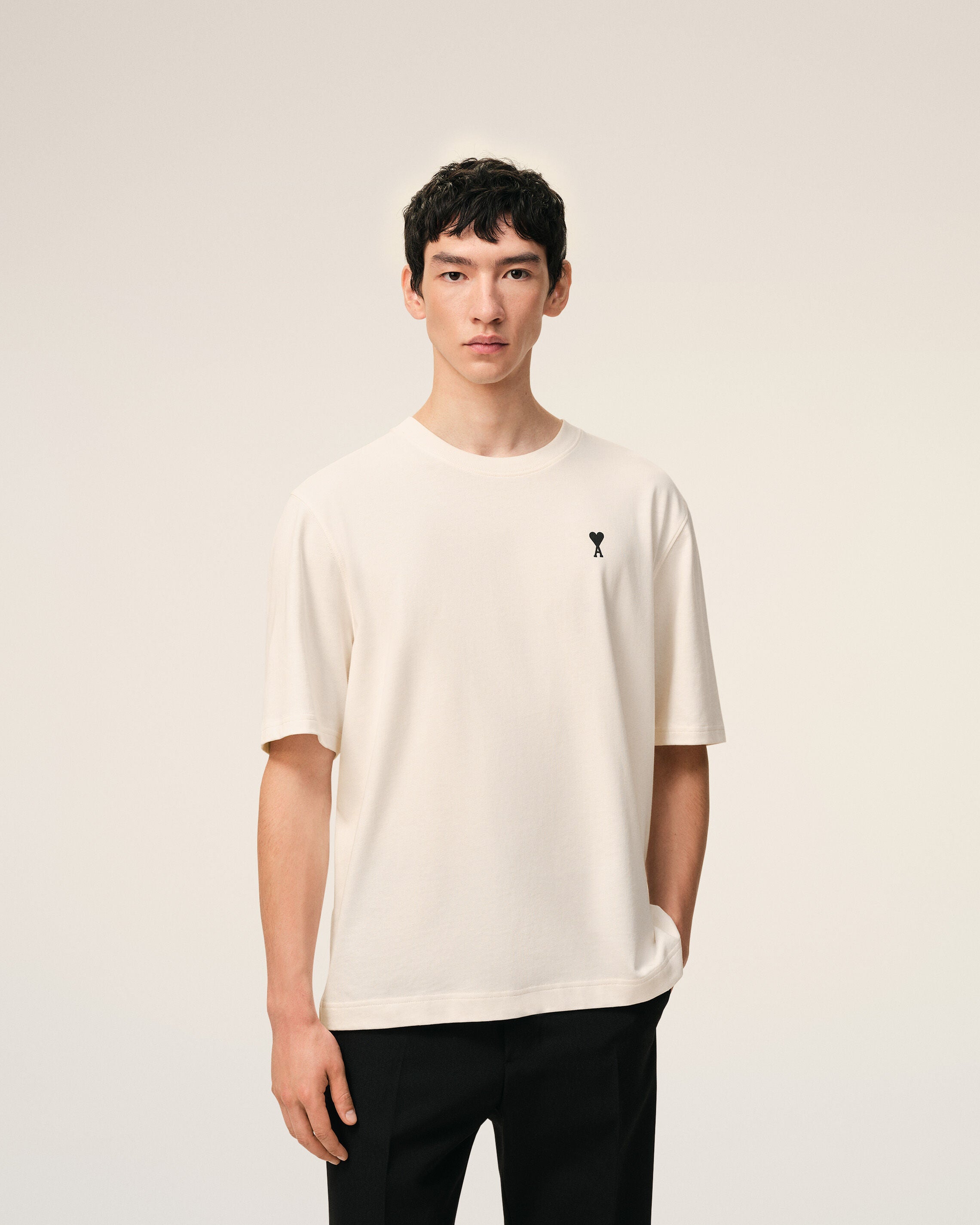 White Cotton Place Des Victoires Print T-shirt