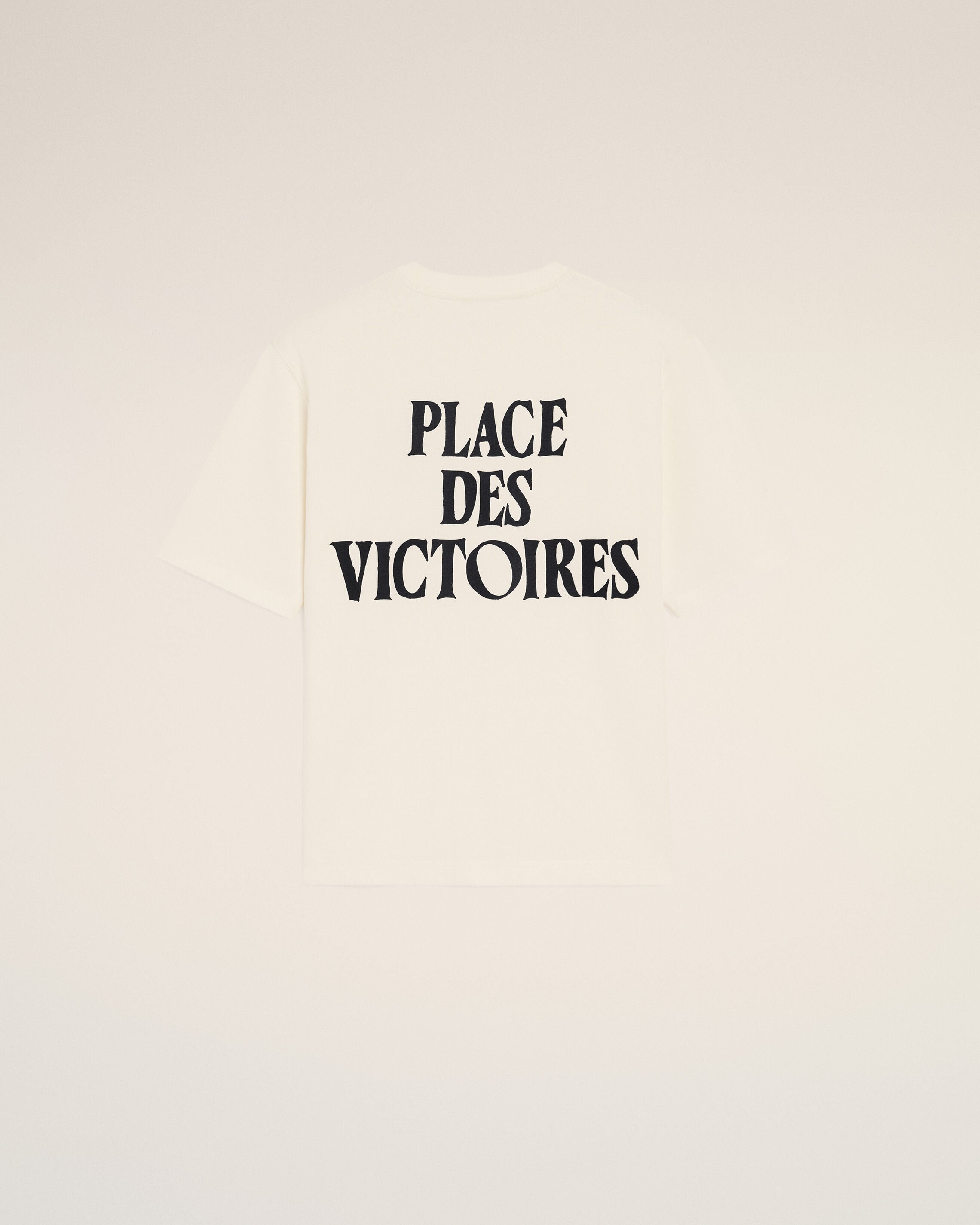 White Cotton Place Des Victoires Print T-shirt