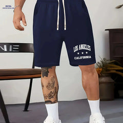 Casual Men's Fashion Print Shorts - Drawstring, Lightweight & Comfortable