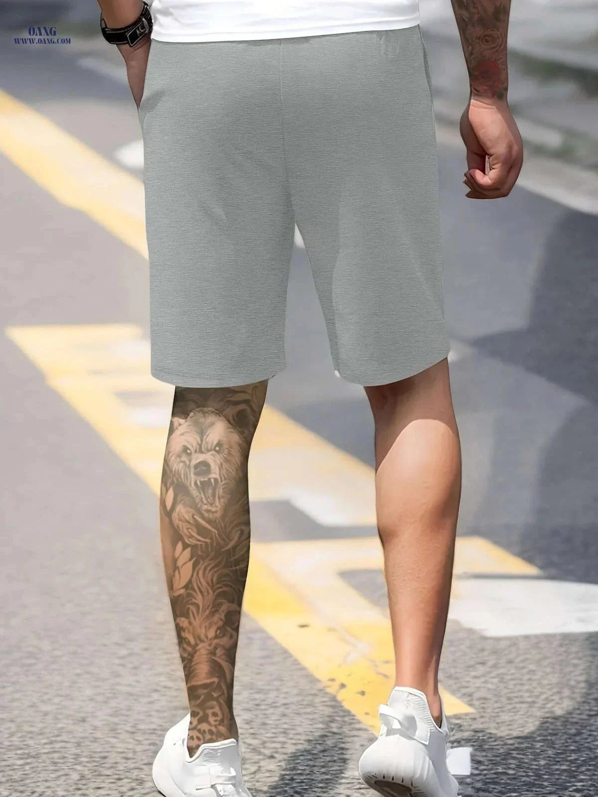 Casual Men's Fashion Print Shorts - Drawstring, Lightweight & Comfortable