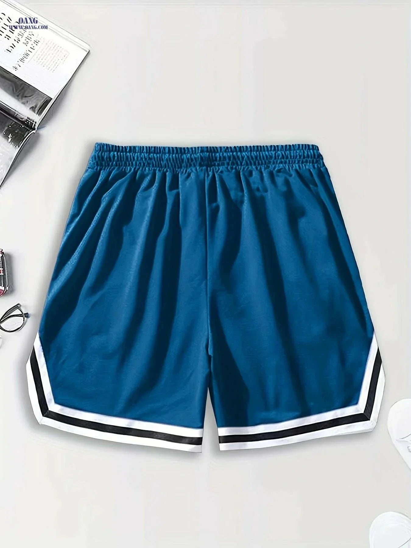 Casual Men's Polyester Chicago Shorts - Solid Color, Regular Fit