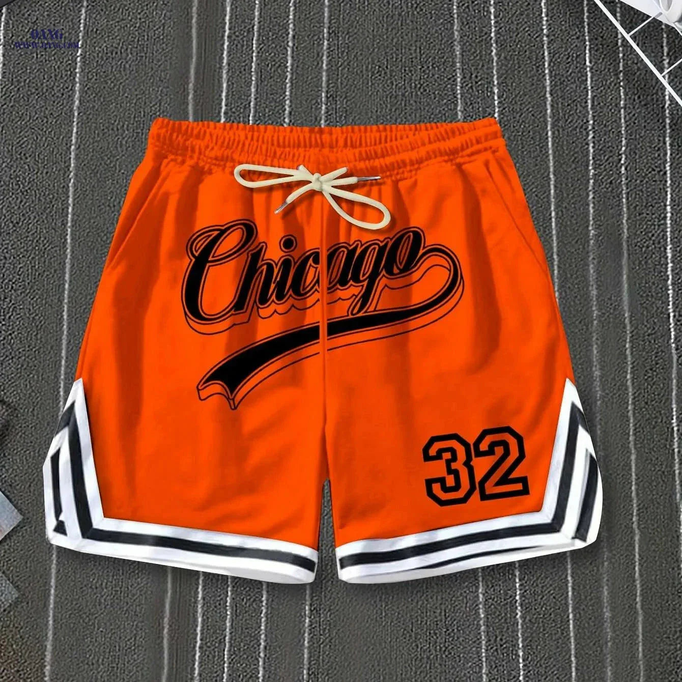 Casual Men's Polyester Chicago Shorts - Solid Color, Regular Fit