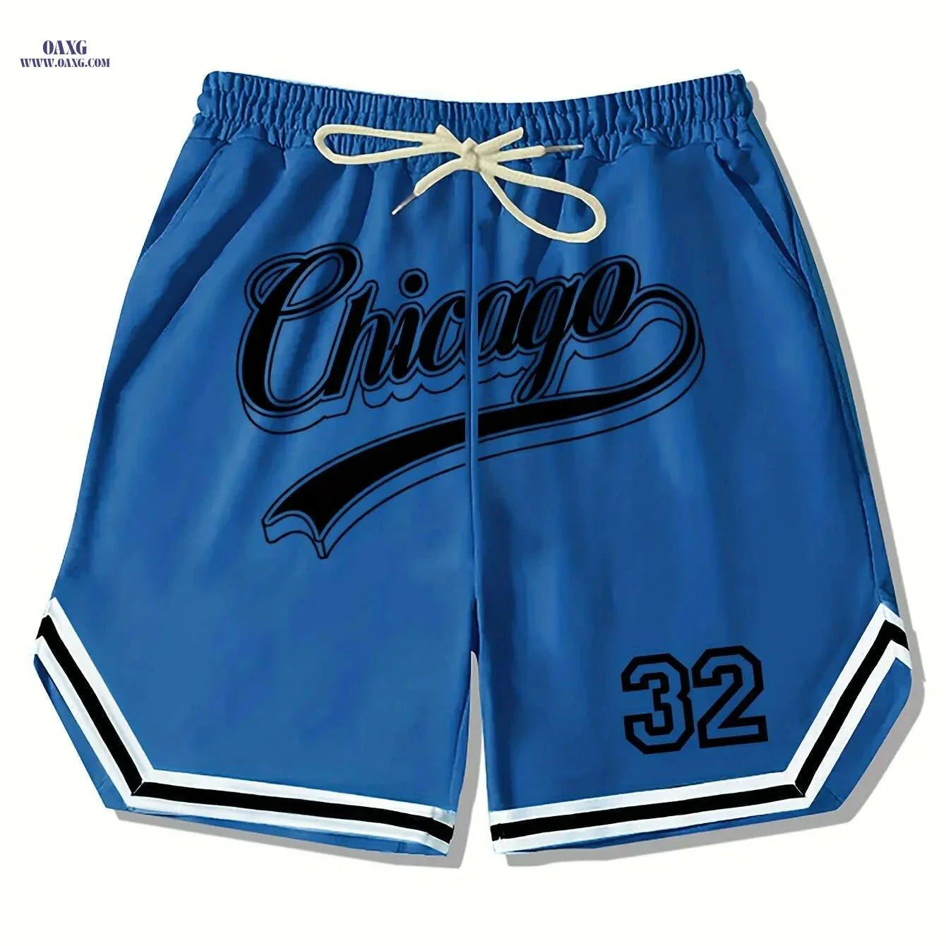 Casual Men's Polyester Chicago Shorts - Solid Color, Regular Fit